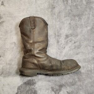 Red Wing Boots Mens 12 Brown Leather 4436 Supersole Steel Toe Work Pull On